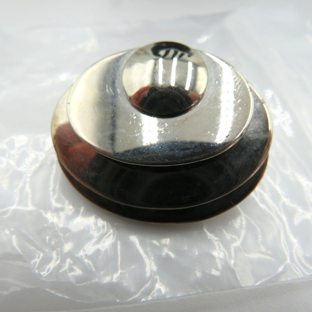 Modernist‎ Silver Tone Layered Circle Disc Brooch Pin Geometric Swirl Jewelry
